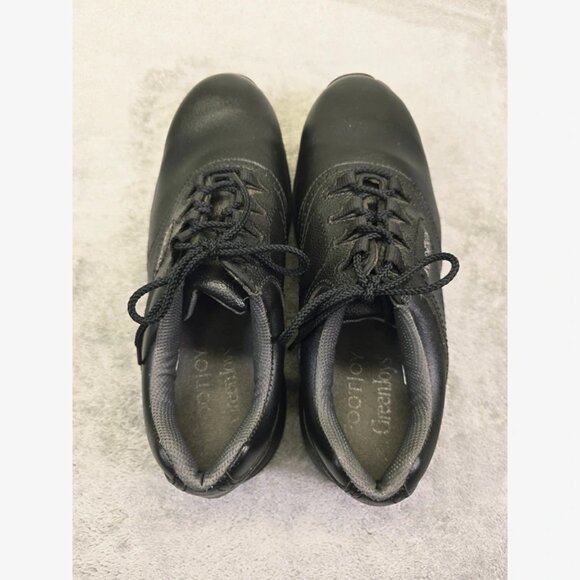 FootJoy Greenjoys‎ Golf Shoes Mens 9.5M Black Leather Flex Zone 45449 - Picture 8 of 16